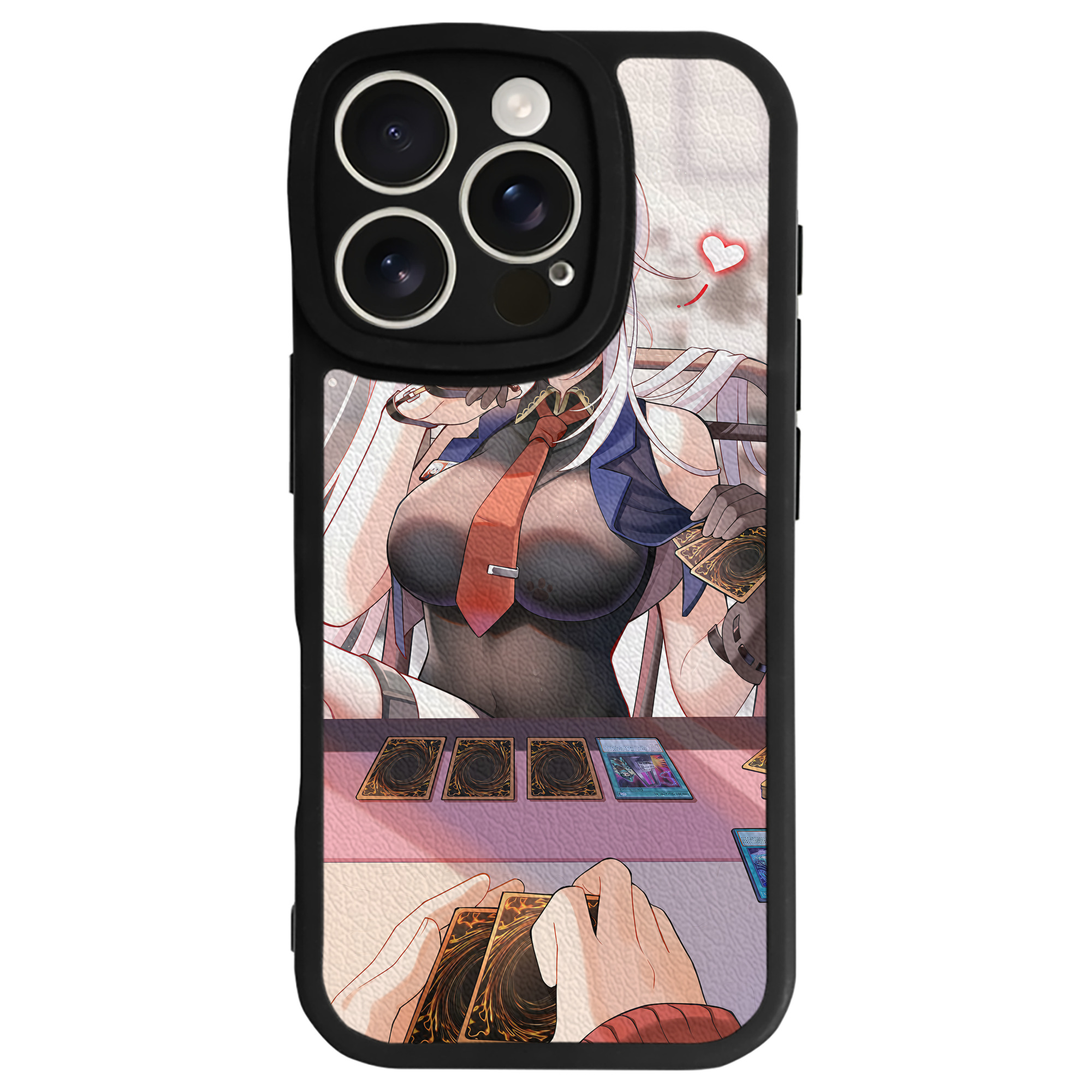 （画像用） 遊☆戯☆王 Yu-Gi-Oh! 【iPhone 16シリーズ対応】シリコンスマホケース（レザー調） 材質：シリコン